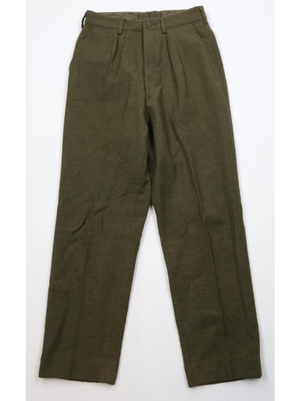 Vintage 60s Vietnam War Mens 28x30 Norwegian Army Wool Field Pants Button Fly